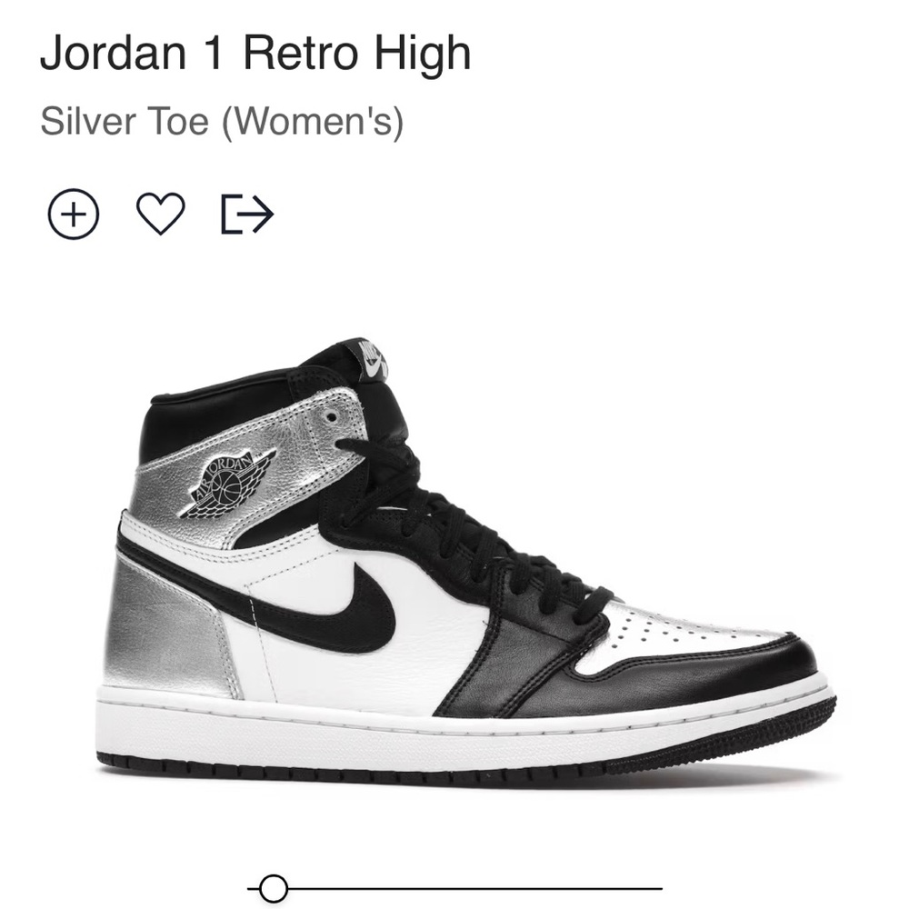 Jordan 1 Retro High Silver Toe (W)